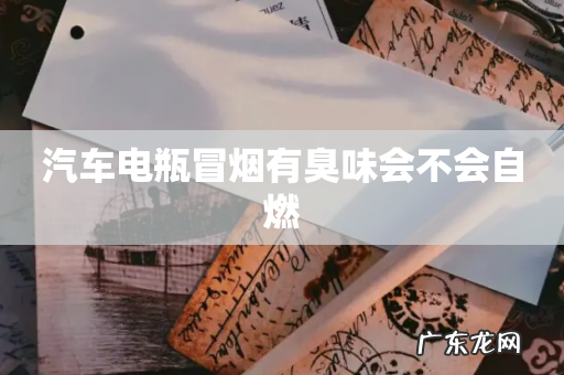 汽车电瓶冒烟有臭味会不会自燃