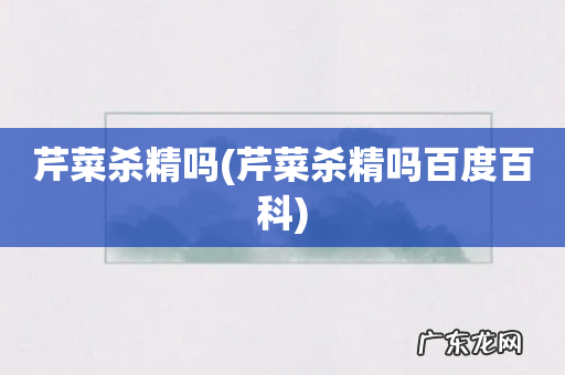 芹菜杀精吗百度百科 芹菜杀精吗