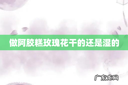 做阿胶糕玫瑰花干的还是湿的