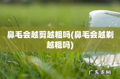 鼻毛会越剃越粗吗 鼻毛会越剪越粗吗