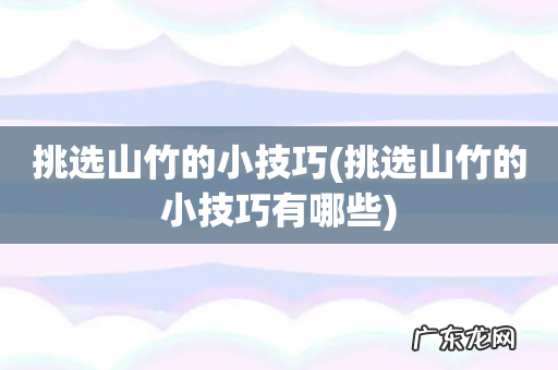 挑选山竹的小技巧有哪些 挑选山竹的小技巧