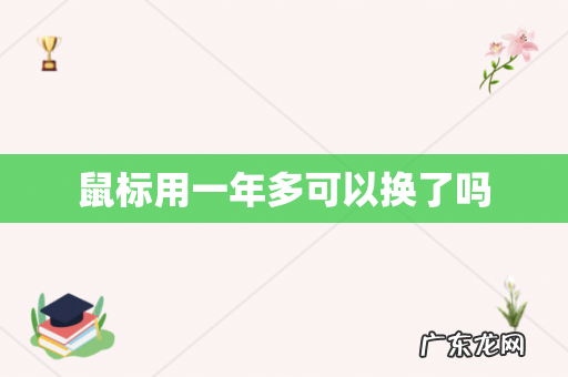 鼠标用一年多可以换了吗