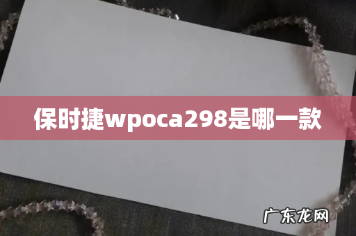保时捷wpoca298是哪一款