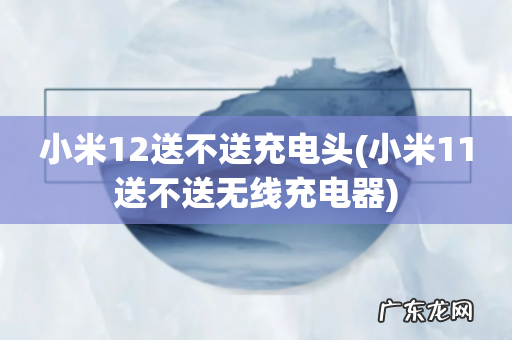 小米11送不送无线充电器 小米12送不送充电头