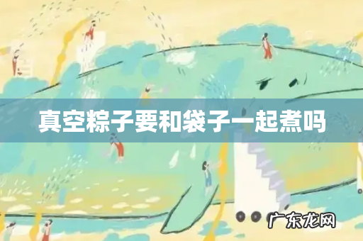 真空粽子要和袋子一起煮吗