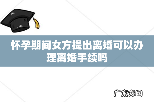怀孕期间女方提出离婚可以办理离婚手续吗