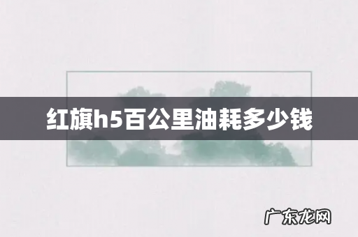 红旗h5百公里油耗多少钱
