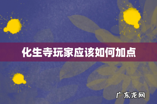 化生寺玩家应该如何加点