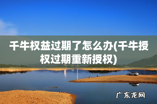 千牛授权过期重新授权 千牛权益过期了怎么办