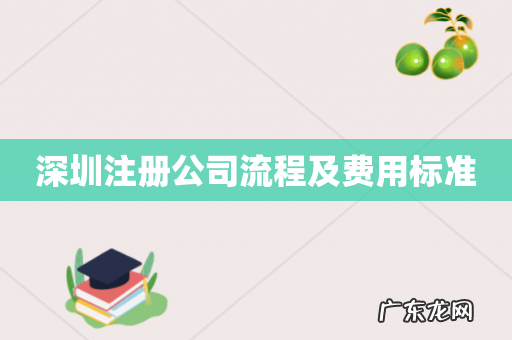 深圳注册公司流程及费用标准