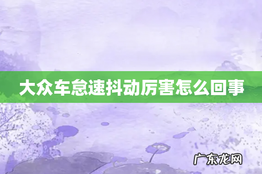 大众车怠速抖动厉害怎么回事