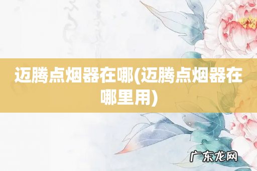 迈腾点烟器在哪里用 迈腾点烟器在哪