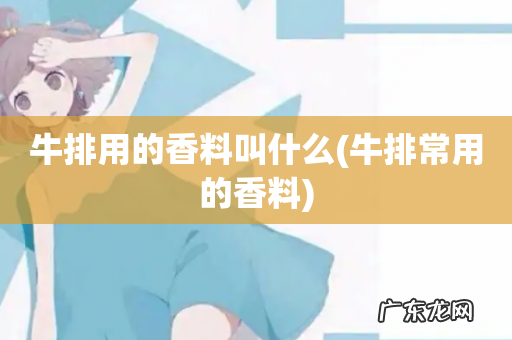 牛排常用的香料 牛排用的香料叫什么