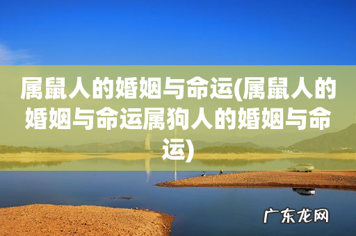 属鼠人的婚姻与命运属狗人的婚姻与命运 属鼠人的婚姻与命运