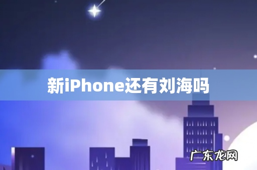 新iPhone还有刘海吗