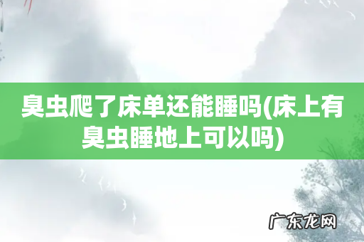 床上有臭虫睡地上可以吗 臭虫爬了床单还能睡吗
