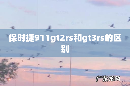 保时捷911gt2rs和gt3rs的区别