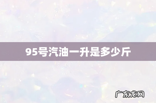 95号汽油一升是多少斤