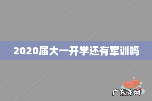 2020届大一开学还有军训吗