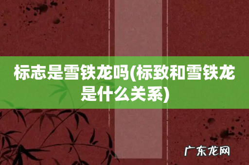 标致和雪铁龙是什么关系 标志是雪铁龙吗