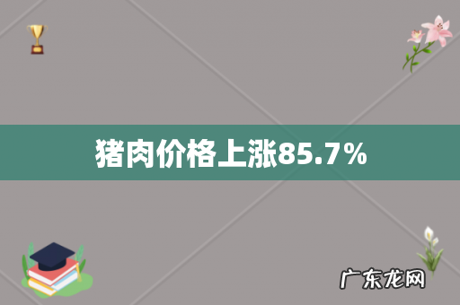 猪肉价格上涨85.7%