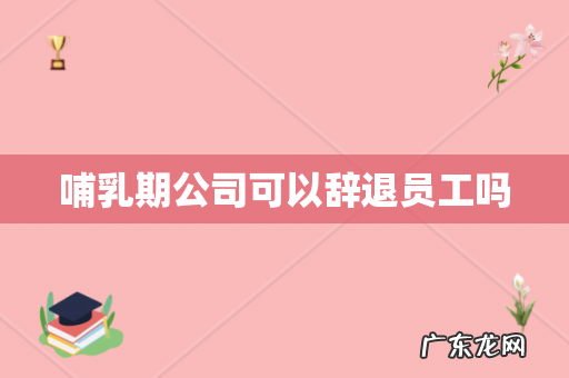 哺乳期公司可以辞退员工吗
