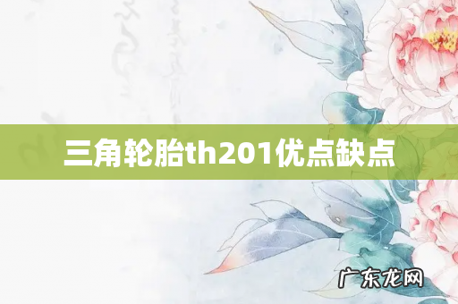三角轮胎th201优点缺点