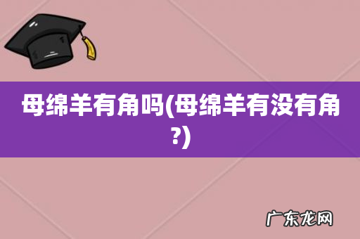 母绵羊有没有角? 母绵羊有角吗