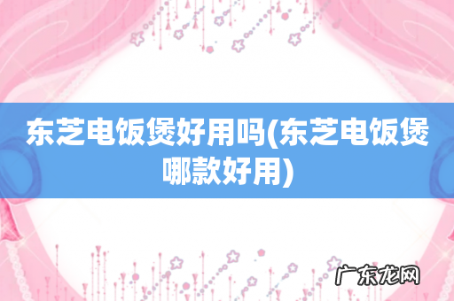 东芝电饭煲哪款好用 东芝电饭煲好用吗