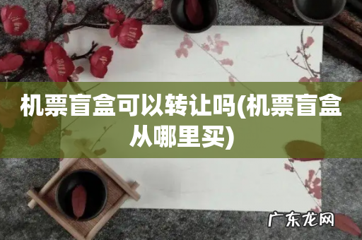 机票盲盒从哪里买 机票盲盒可以转让吗