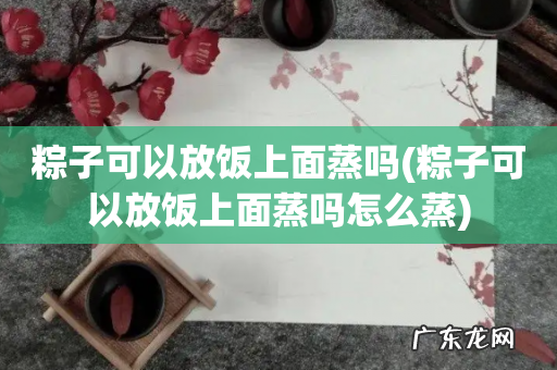 粽子可以放饭上面蒸吗怎么蒸 粽子可以放饭上面蒸吗