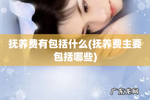 抚养费主要包括哪些 抚养费有包括什么