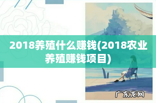 2018农业养殖赚钱项目 2018养殖什么赚钱