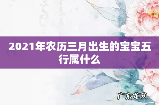 2021年农历三月出生的宝宝五行属什么