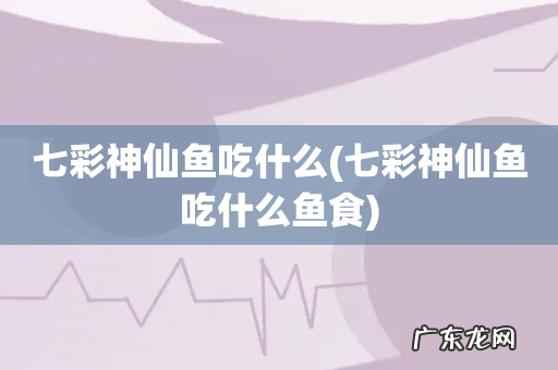七彩神仙鱼吃什么鱼食 七彩神仙鱼吃什么