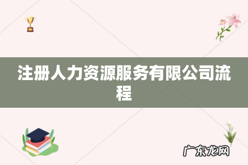 注册人力资源服务有限公司流程