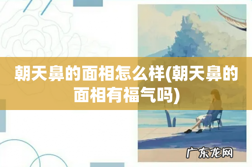 朝天鼻的面相有福气吗 朝天鼻的面相怎么样