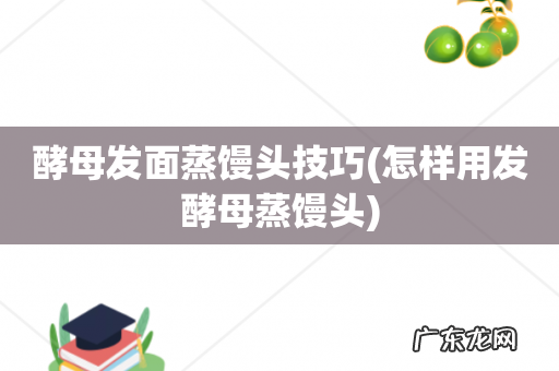 怎样用发酵母蒸馒头 酵母发面蒸馒头技巧