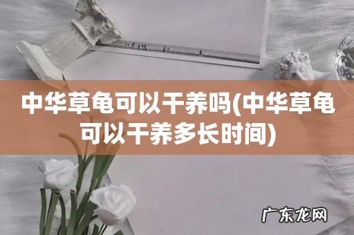 中华草龟可以干养多长时间 中华草龟可以干养吗