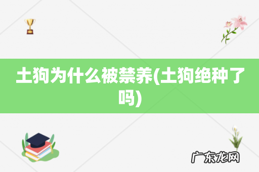 土狗绝种了吗 土狗为什么被禁养