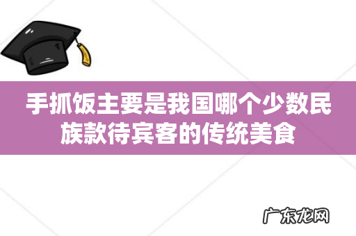 手抓饭主要是我国哪个少数民族款待宾客的传统美食