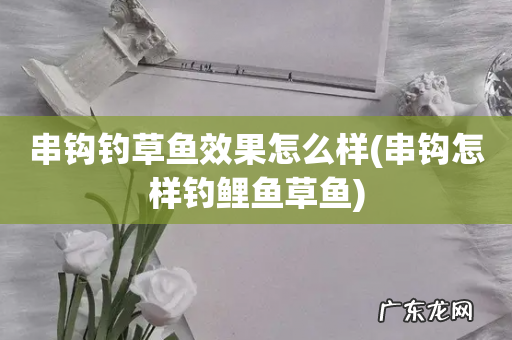 串钩怎样钓鲤鱼草鱼 串钩钓草鱼效果怎么样