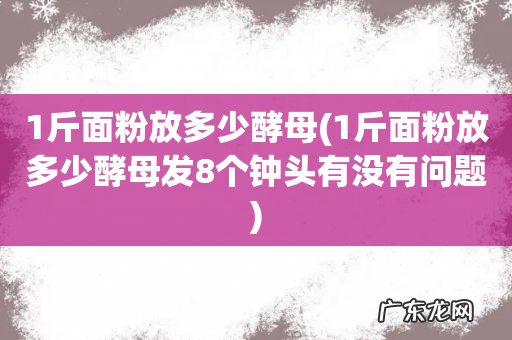 1斤面粉放多少酵母发8个钟头有没有问题 1斤面粉放多少酵母