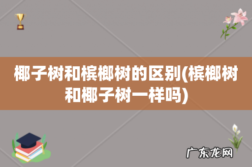 槟榔树和椰子树一样吗 椰子树和槟榔树的区别