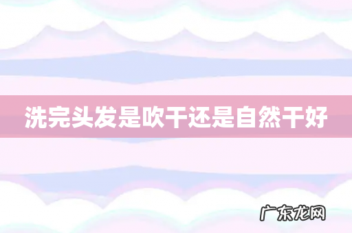 洗完头发是吹干还是自然干好