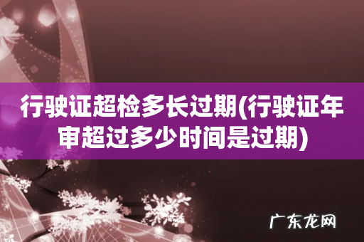 行驶证年审超过多少时间是过期 行驶证超检多长过期
