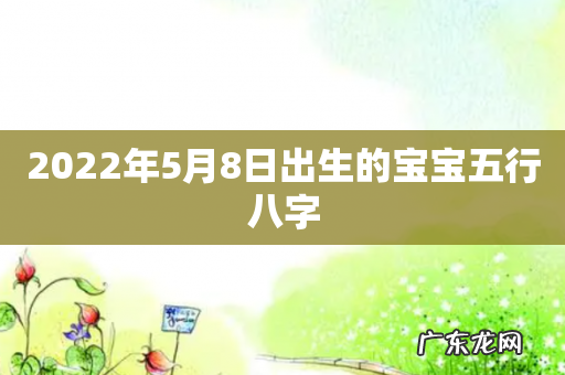 2022年5月8日出生的宝宝五行八字