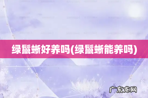 绿鬣蜥能养吗 绿鬣蜥好养吗