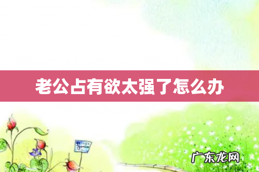 老公占有欲太强了怎么办