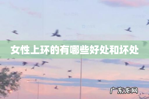 女性上环的有哪些好处和坏处